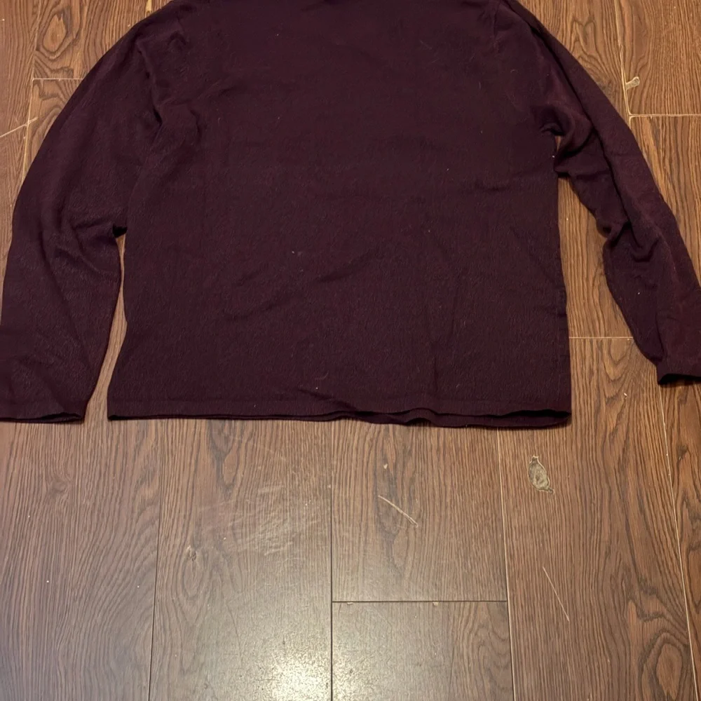 Men's Long Sleeve Shirt - Burgundy - Picture 3 of 5
